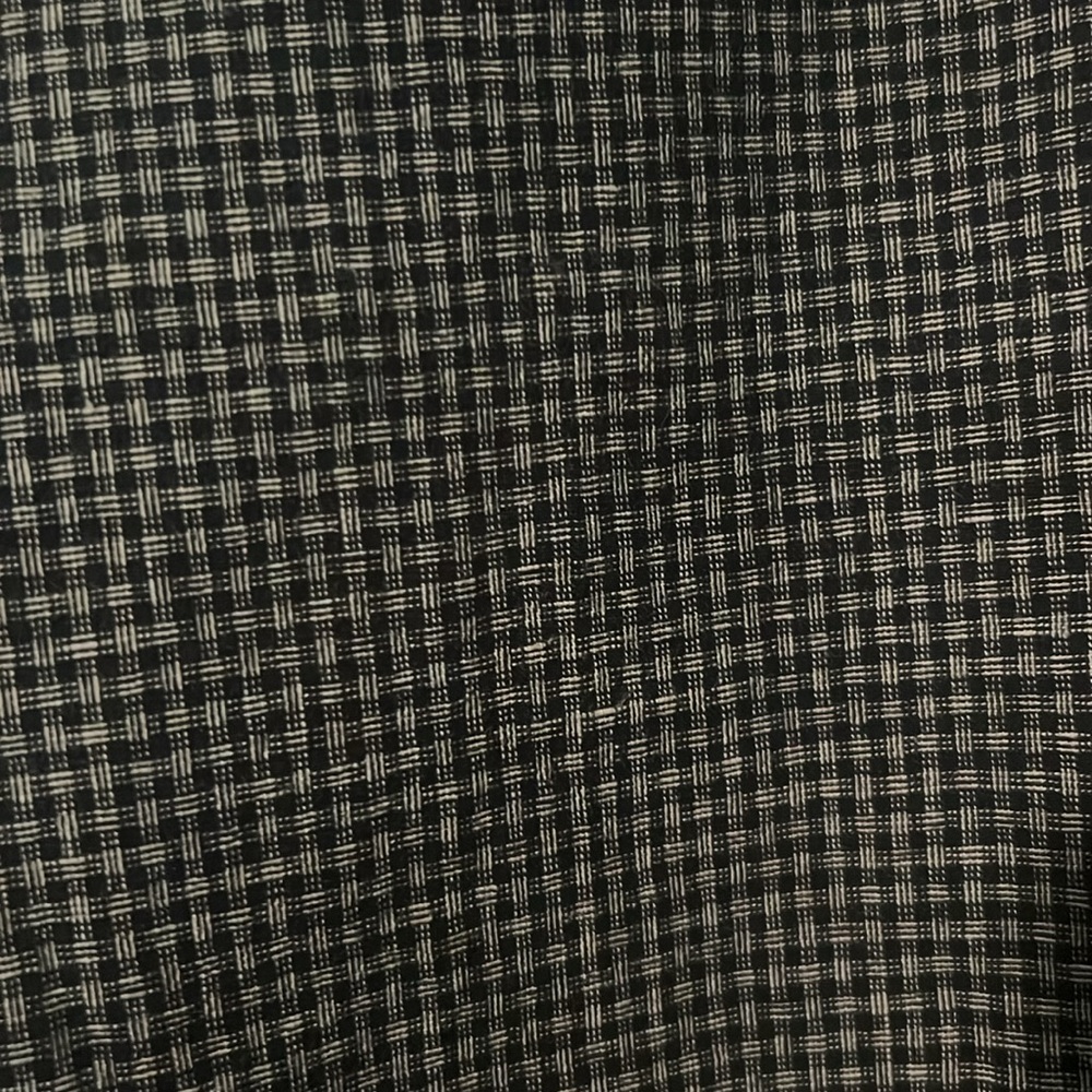 NWT Uniqlo Black Plaid Check Easy Pants Cotton Linen XS Ines De La Fressange - Picture 3 of 6